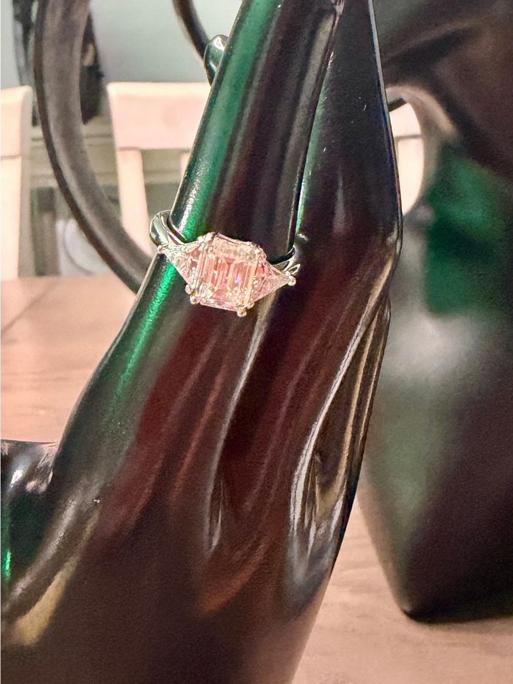 Size 9 —— 2.0ct Moissanite Ring set in 925 Sterling Silver